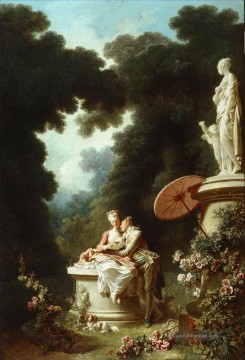 Jean Honoré Fragonard Werke - Das Geständnis der Liebe Rokoko Hedonismus Erotik Jean Honore Fragonard